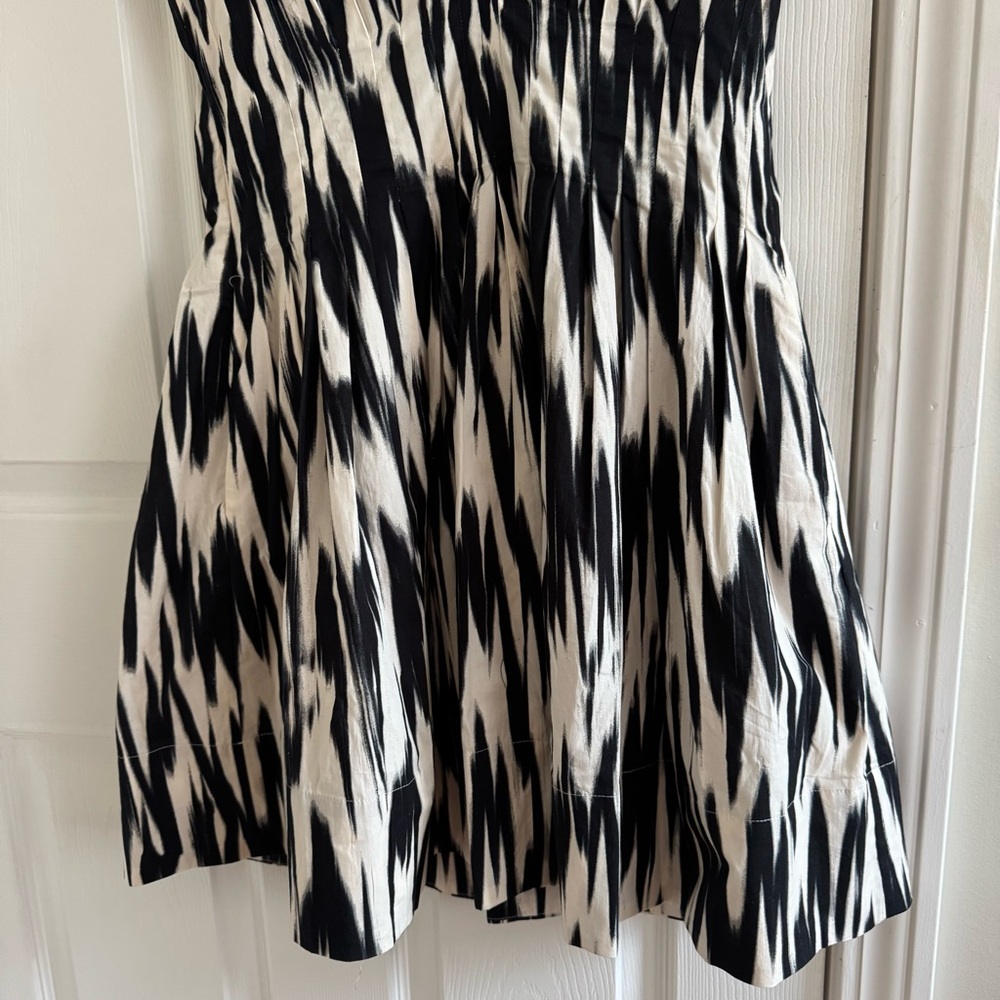 BANANA REPUBLIC Cici Poplin Mini Dress Pleated V Neck - Picture 8 of 12